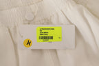 White High Waist Cropped Women Trouser Pants