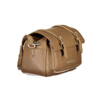 Brown Polyurethane Women's Bag