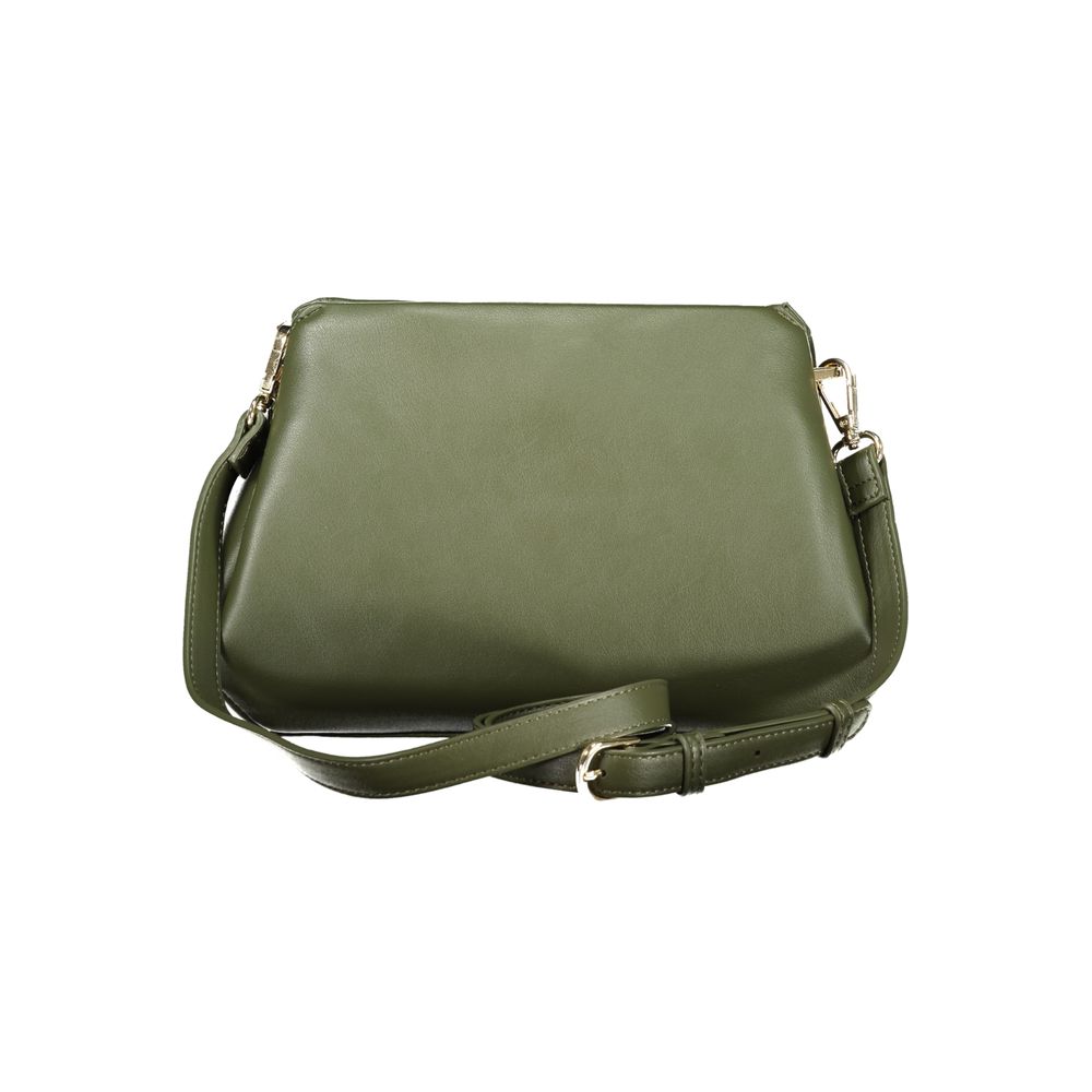 Green Polyurethane Women's Bag