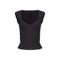 Schwarzes Nylon-T-Shirt