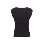 Schwarzes Nylon-T-Shirt