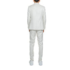 Beiger zweiteiliger Anzug aus Polyester