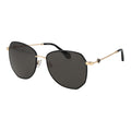 Schwarze Metallsonnenbrille