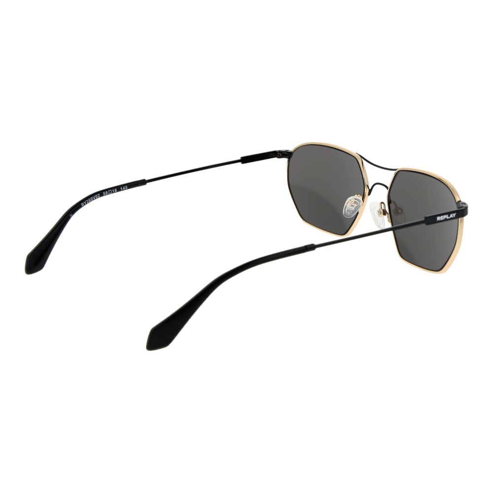 Sonnenbrille aus Goldmetall