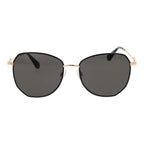 Schwarze Metallsonnenbrille
