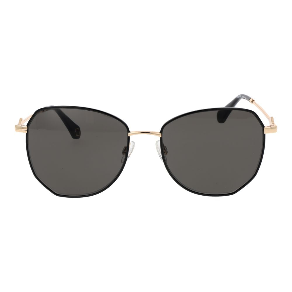 Schwarze Metallsonnenbrille