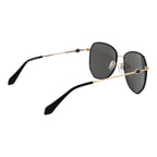 Schwarze Metallsonnenbrille