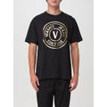Schwarzes Baumwoll-T-Shirt