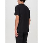 Schwarzes Baumwoll-T-Shirt