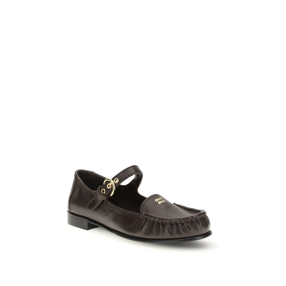 Mocassini slip-on in pelle di vitello marrone (Bos Taurus)