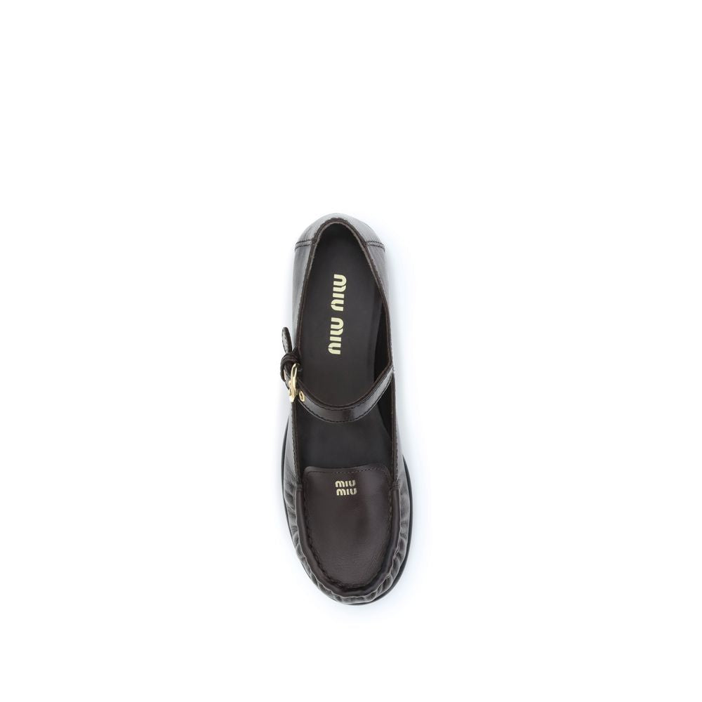 Mocassini slip-on in pelle di vitello marrone (Bos Taurus)
