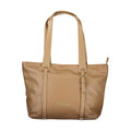 Brown Polyurethane Women's Bag