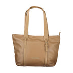 Brown Polyurethane Women's Bag