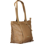 Brown Polyurethane Women's Bag