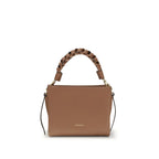 Beige Calf Leather Bos Taurus Shoulder Bag