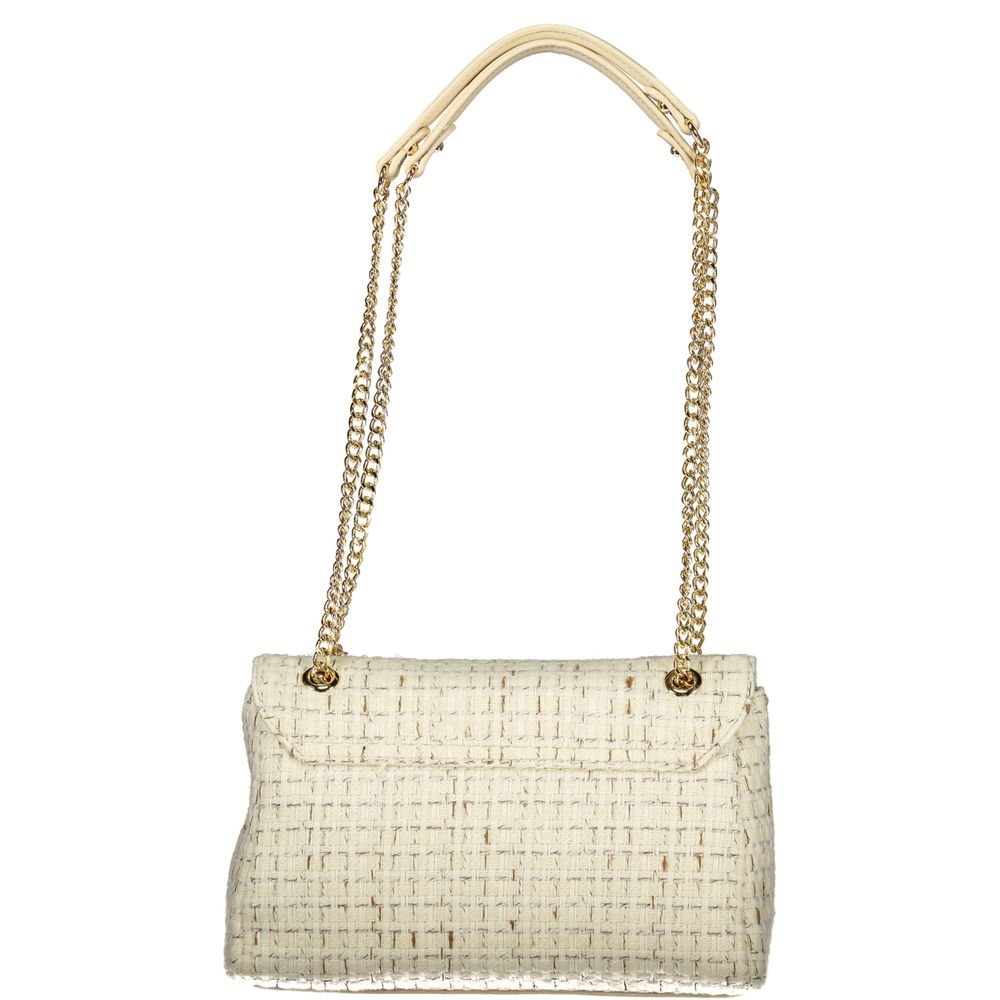 White Polyester Women's Bag