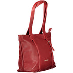 Rosso Polyurethane Women's Bag with Zip Closure