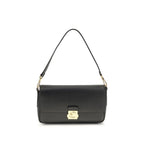 Black Calf Leather Bos Taurus Shoulder Bag