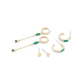 ALDO Green Elastane Earrings
