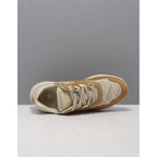 Beige Nylon Low Top Sneakers