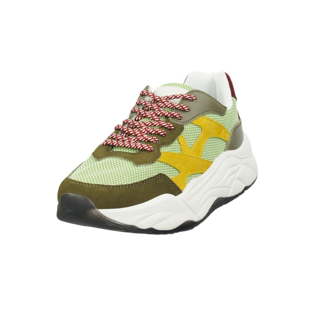 Grüne Ziegenleder-Sneaker