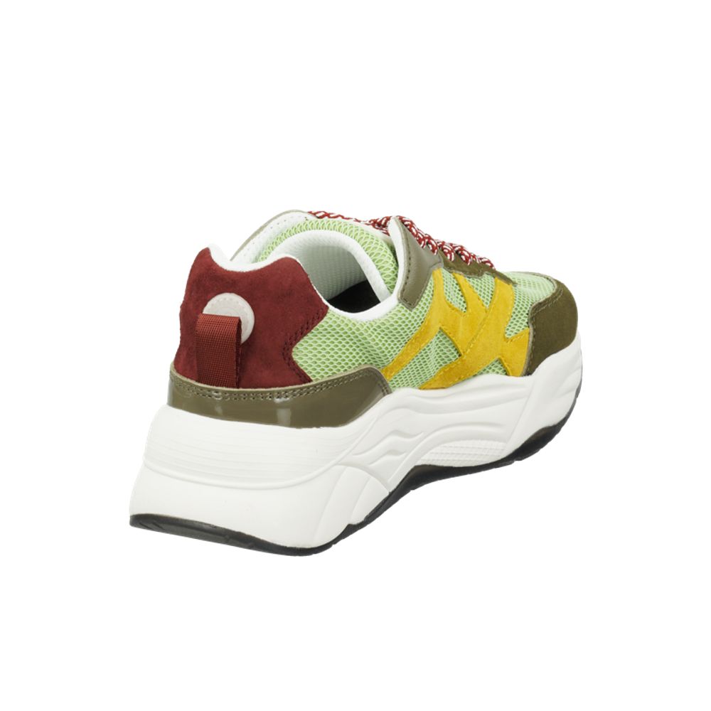 Grüne Ziegenleder-Sneaker