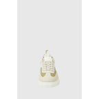 Beige Leder-Low-Top-Sneaker