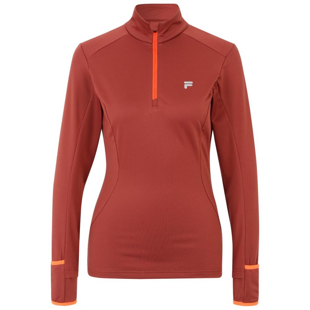 Burgunderfarbenes Polyester-Sweatshirt
