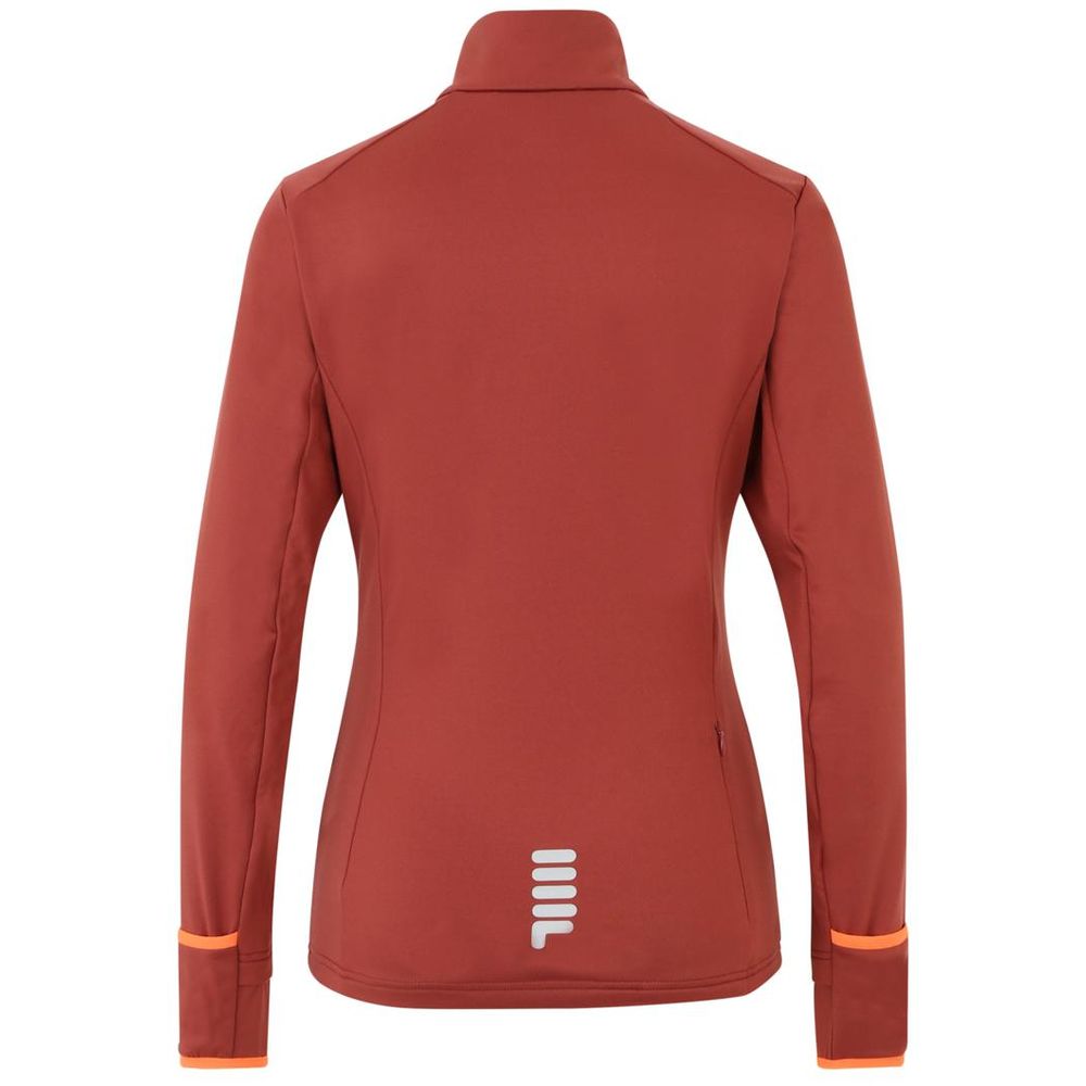 Burgunderfarbenes Polyester-Sweatshirt