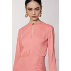 Pink Copper Casual Dress