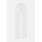 White Polyester Casual Pants
