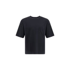Schwarzes Baumwoll-T-Shirt