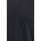 Schwarzes Baumwoll-T-Shirt