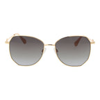 Sonnenbrille mit goldfarbenem Metallgestell