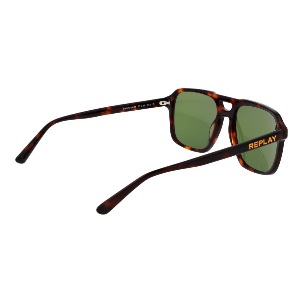 Braune Kunststoff-Sonnenbrille