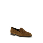 Beige Kalbsleder Bos Taurus Slipper-Loafer