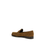 Beige Kalbsleder Bos Taurus Slipper-Loafer
