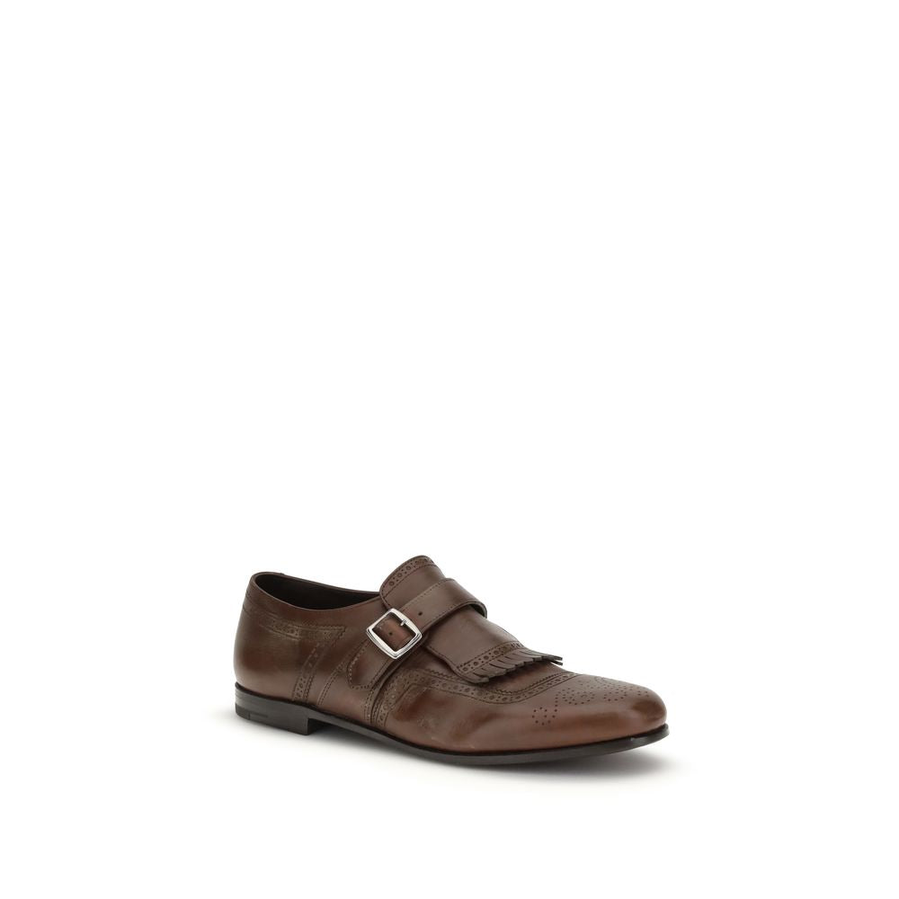 Mocassini slip-on in pelle di vitello marrone (Bos Taurus)