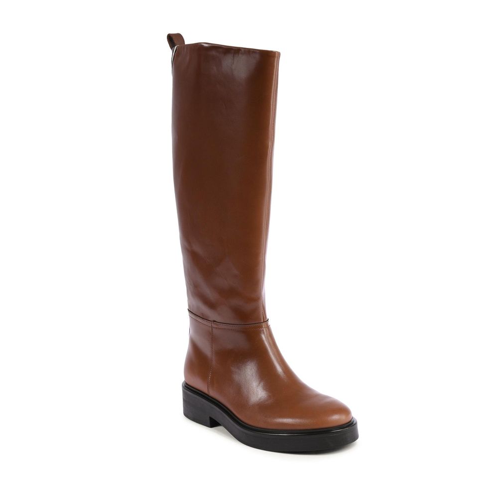 Braune Lederstiefeletten