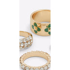Green Elastane Ring