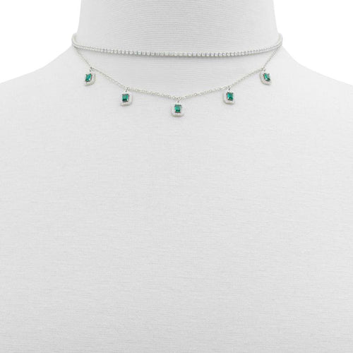 ALDO Green Elastane Necklace