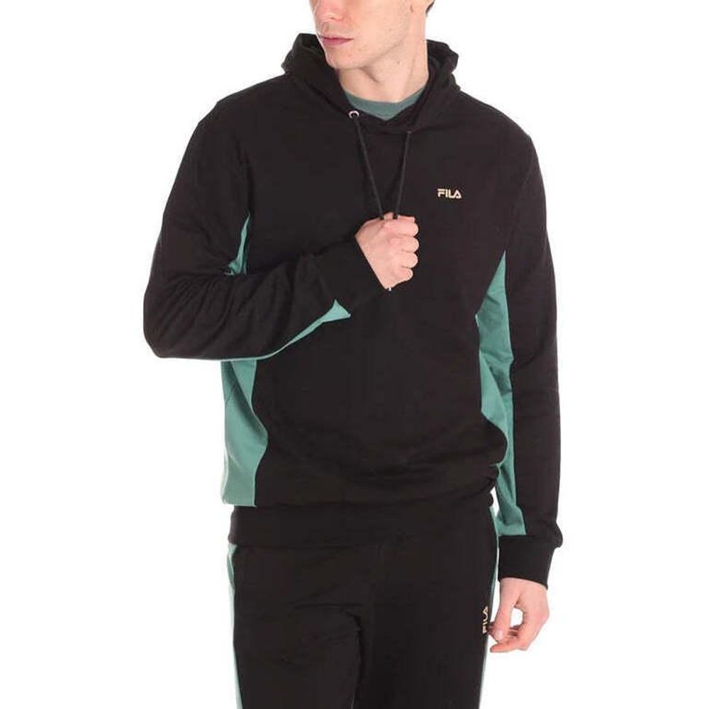 Schwarzes Baumwoll-Sweatshirt