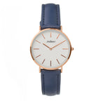 Blue Leather Dress Watch