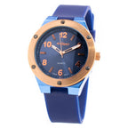 Blaue Gummiarmbanduhr
