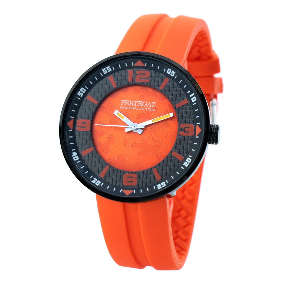 Sportuhr aus Gummi, Orange