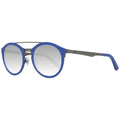 Blaue Sonnenbrille aus Metall