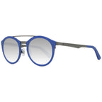 Blaue Sonnenbrille aus Metall