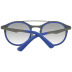 Blaue Sonnenbrille aus Metall