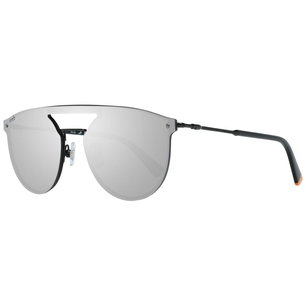 Schwarze Metallsonnenbrille