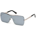 Sonnenbrille aus silbernem Metall